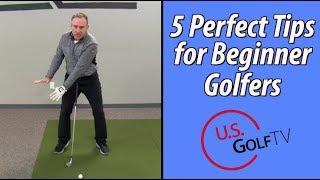 The 5 Best Tips for Beginner Golfers [upl. by Arihsa]