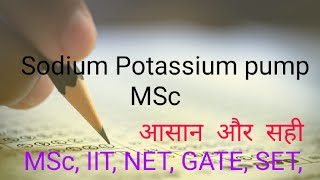 Sodium Potassium pump MSc [upl. by Llehcram]