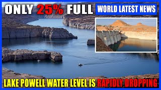 Lake Powell water level is rapidly droppingonly 25 full [upl. by Gillead]