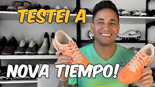 SURPRESAS NO TESTE DA NOVA TIEMPO  Teste Nike Tiempo Legend 10 Academy TF [upl. by Coppinger820]