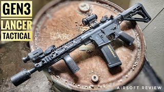 AIRSOFT REVIEW  Lancer Tactical Gen3 10quot Mlok M4 AEG [upl. by Vania]