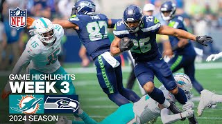 Miami Dolphins vs Seattle Seahawks  2024 Week 3 Game Highlights [upl. by Orimar]