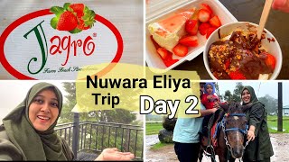 NUWARA ELIYA TRIP DAY 2  Jagro strawberry farm  Our room tour  Horse Riding  Naveenas Tiny Tips [upl. by Ackerley]