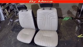 Como tapizar butacas en Cuero  How to Upholster a bucket seat [upl. by Augie824]