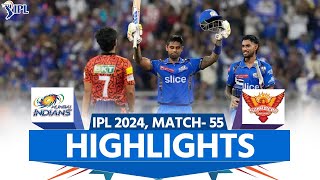 MI vs SRH IPL 2024 Highlights Mumbai Indians vs Sunrisers Hyderabad  Full Match Highlights [upl. by Neall505]