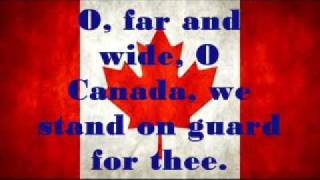 Canadian National Anthem  Lyrics [upl. by Grevera694]