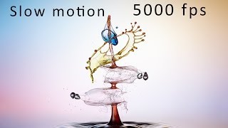 Liquid Art  Wassertropfen Slow Motion 5000 fps [upl. by Hterrag]