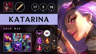 Katarina Mid vs Tristana Triple Kill Godlike  KR Master Patch 1418 [upl. by Tebor]