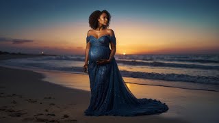 Beautiful Expectant Mother Motivational AI Dreamy Maternity Photos [upl. by Bennet]