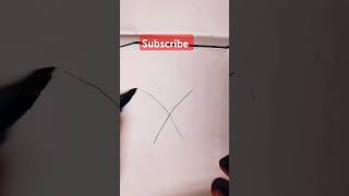 X word easy drawing 🦋🦋art drawing artandcraft painting shorts trending [upl. by Wedurn133]