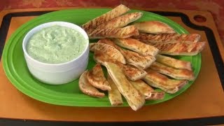 Spicy Yogurt Dip With Garlic Pita Strips [upl. by Selemas]