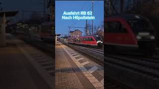 Ausfahrt RB 62 nach Hilpoltstein cool train trainspotting [upl. by Enialahs]