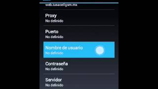 Configuración 3G unefoniusacell APN [upl. by Adikram]