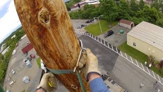 Lineman Class 75ft Pole National Grid [upl. by Phelips]