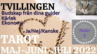 Tvillingarna ♊️ Majjuli 2022 Budskap från dina guider Kärlek Ekonomi JaNejKanske Tarot  Healer K [upl. by Ayat]