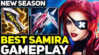 NEW SEASON  RANK 1 BEST SAMIRA AMAZING GAMEPLAY  League of Legends [upl. by Alia352]