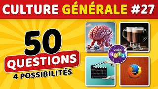 🎯 QUIZ DE CULTURE GÉNÉRALE 27  50 questions  4 possibilités  1 bonne réponse [upl. by Aruasor]