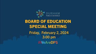 DPSCommunity  DPS Board of Education Special Meeting  2224 [upl. by Alenoel420]