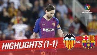 Resumen de Valencia CF vs FC Barcelona 11 [upl. by Enyawad]