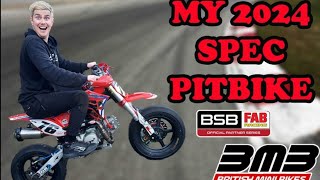 The spec of my 2024 Pit Bike for Fab Racing and British minibike championship pitbike [upl. by Barta]