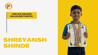 MINI AND SUBJUNIOR MALLAKHAMB CHAMPION  SHREYANSH SHINDE  mallakhamb mallakhambtrick mallakhamb [upl. by Deys]