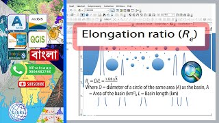 Elongation Ratio in Watershed  Elongation Ratio in Arc GIS  Drainage Basin Morphometry [upl. by Nmutua]