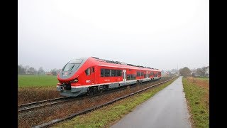 Fahrgastbetrieb Gestartet DB Regio PESA Link 633 005 und 004 auf der Dreieichbahn und in Frankfurt [upl. by Anauqcaj940]