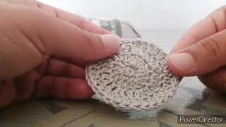 Tuto crochet  réalisation de disques lavables réutilisables [upl. by Ardnekan]