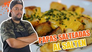 Papas Salteadas al sarten  papas salteadas echa en casa [upl. by Annal]