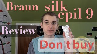 BRAUN Silk epil 9 epilator review guy tries it for first time [upl. by Pages]