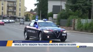 Minacce botte e vessazioni tra le mura domestiche arrestati tre uomini [upl. by Ahtikal]