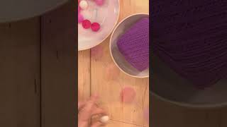 Stringing a Lovely Felt Bead Garland  EASY DIY Valentine Gift and Décor livingfelt [upl. by Pimbley11]