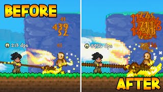 Terraria But Damaging Enemies UPGRADE My Spears [upl. by Larimor]