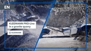 KLEEMANN PRO Line in Action Test in a Granite Quarry in Nittenau Germany [upl. by Eilatam4]