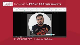 Tutorial Safetec  Convertendo PDF para DOCs com o Google [upl. by Rudman669]