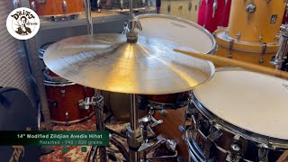 DRIFT DRUMS  14quot Modified Zildjian Avedis Jazz Hihat 740820gr [upl. by Jez807]