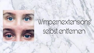 Wimpernextensions selbst entfernen  Jassi Lou [upl. by Mitzi273]