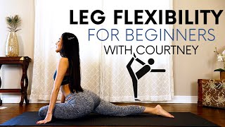 Leg Flexibility for Beginners Stretches for the Glutes amp Legs [upl. by Annoyed]