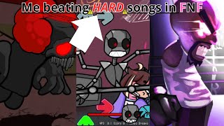 Me beating the songs that I consider to be the most difficult in FNF [upl. by Yellat958]