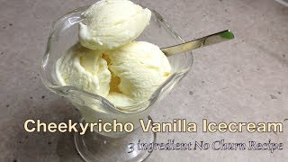 Vanilla Icecream cheekyricho No Churn Video Recipe [upl. by Atinuhs807]