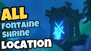 All Fontaine Shrine Depths Locations  Genshin Impact 41 amp 42 [upl. by Stockton912]