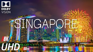 SINGAPORE FIREWORKS FESTIVAL WELCOME NEW YEAR 2024 With 8K ULTRA HD 60 FPS  8K NATURE FILM [upl. by Matteo]