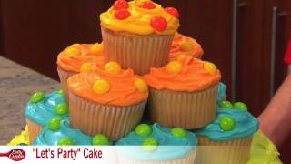 How to Make a Polka Dot Lets Party Cake with Betty Crocker [upl. by Dorita522]