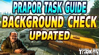 Background Check UPDATED  Prapor Task Guide  Escape From Tarkov [upl. by Cayser]