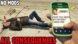 What happens after MICHAELS DEATH in GTA 5 All Consequences  No mods [upl. by Jobe]