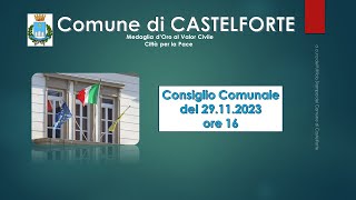 Consiglio Comunale di Castelforte del18 dicembre 2023 [upl. by Jermain338]