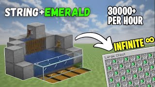 Minecraft Automatic Emerald  String Farm 121  Infinite Emeralds [upl. by Aroon]