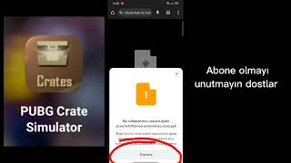 Pubg Crate Simülatör hileli nasıl indirilir [upl. by Notnilc239]