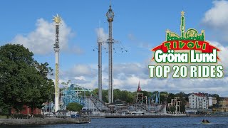 Top 20 Rides at Grona Lund [upl. by Ikiv]