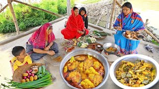 স্পেশাল মশলায় ফুলকপি দিয়ে কাতলা মাছের ঝোল সাথে মাছের মাছের মাথা দিয়ে সবজি রান্না  fish curry [upl. by Cailly]